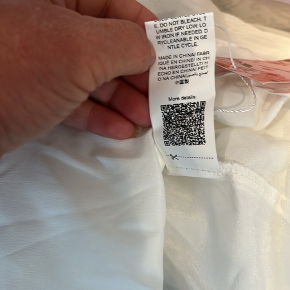 NWT Shein Pap 21 raccolta carta White Sheer Dress - Picture 10 of 10